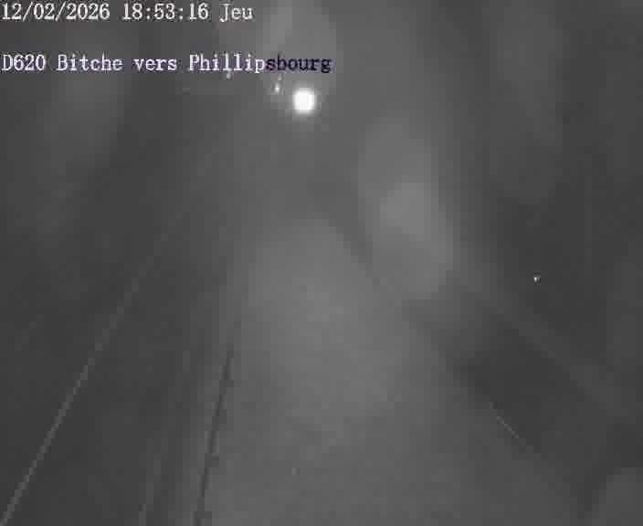 Webcam sur la D620, sur le contournement de Bitche. Vue orientée vers Philippsbourg