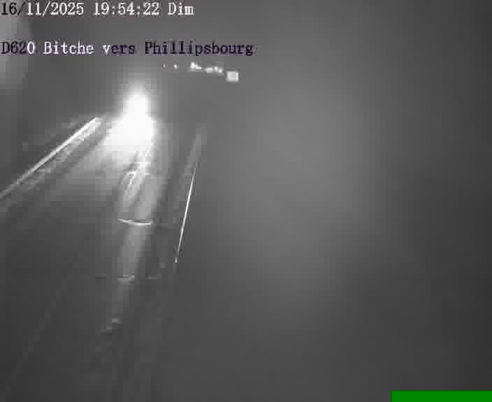 <h2>Webcam sur la D620, sur le contournement de Bitche. Vue orientée vers Philippsbourg</h2>