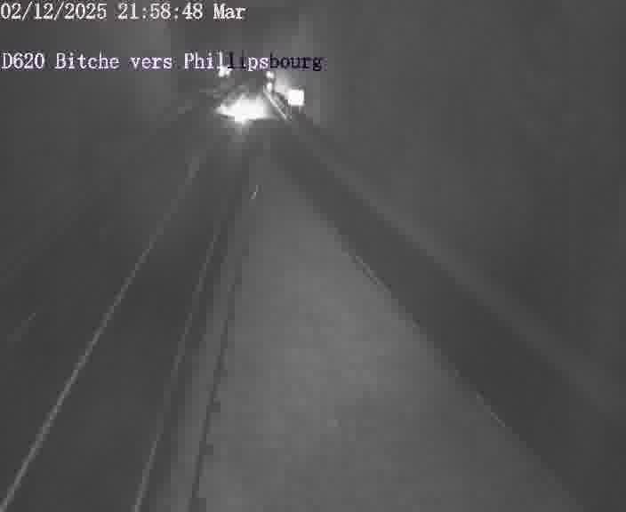 <h2>Webcam sur la D620, sur le contournement de Bitche. Vue orientée vers Philippsbourg</h2>