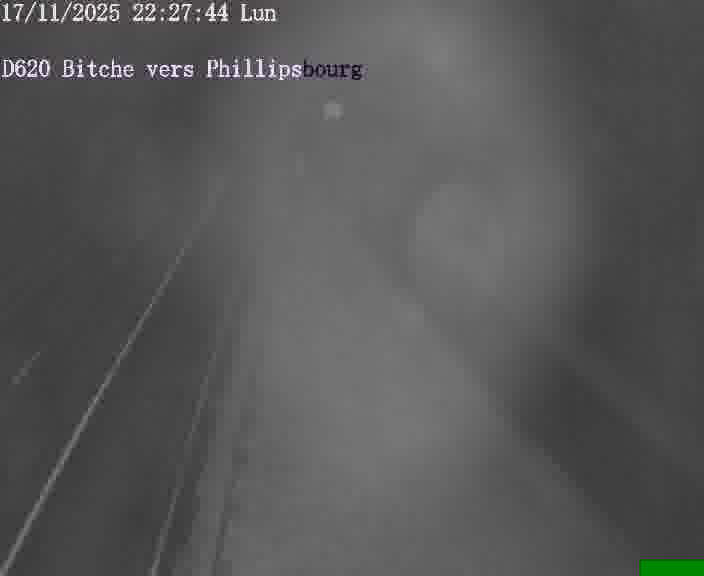 <h2>Webcam sur la D620, sur le contournement de Bitche. Vue orientée vers Philippsbourg</h2>