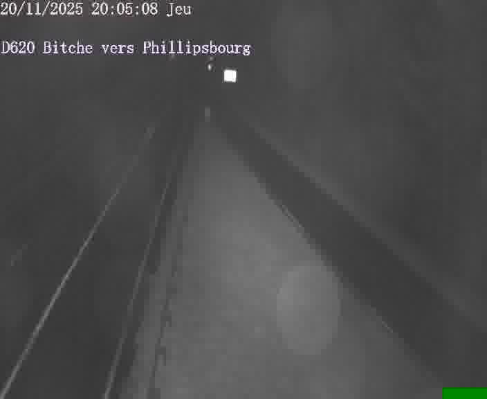 <h2>Webcam sur la D620, sur le contournement de Bitche. Vue orientée vers Philippsbourg</h2>