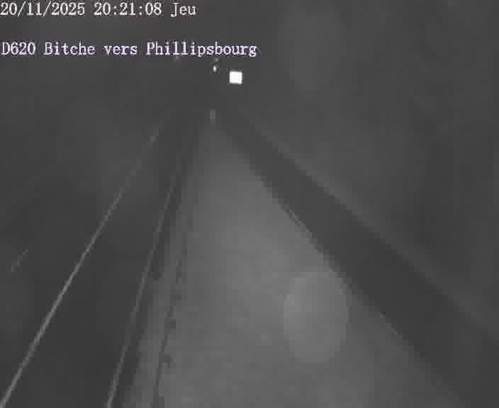 <h2>Webcam sur la D620, sur le contournement de Bitche. Vue orientée vers Philippsbourg</h2>