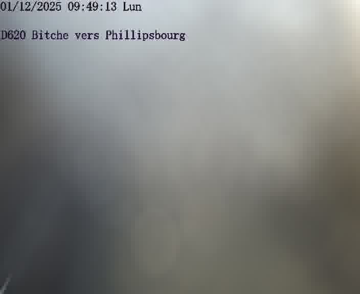 <h2>Webcam sur la D620, sur le contournement de Bitche. Vue orientée vers Philippsbourg</h2>