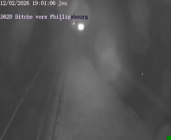 <h2>Webcam sur la D620, sur le contournement de Bitche. Vue orientée vers Philippsbourg</h2>