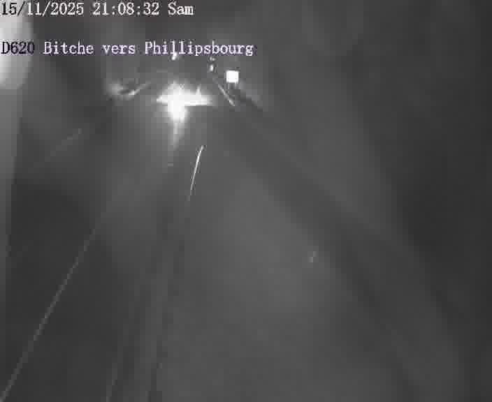 <h2>Webcam sur la D620, sur le contournement de Bitche. Vue orientée vers Philippsbourg</h2>