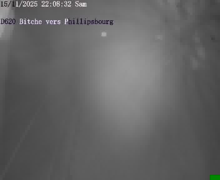 <h2>Webcam sur la D620, sur le contournement de Bitche. Vue orientée vers Philippsbourg</h2>