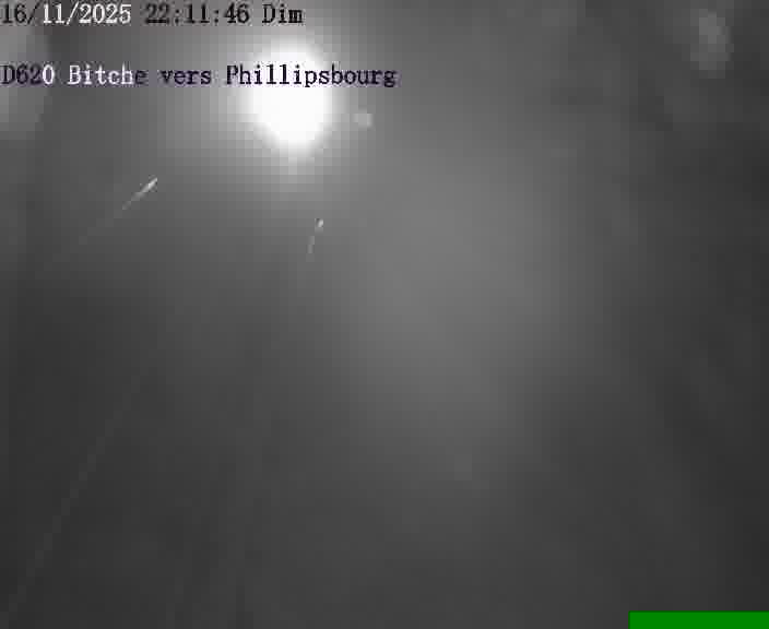 <h2>Webcam sur la D620, sur le contournement de Bitche. Vue orientée vers Philippsbourg</h2>