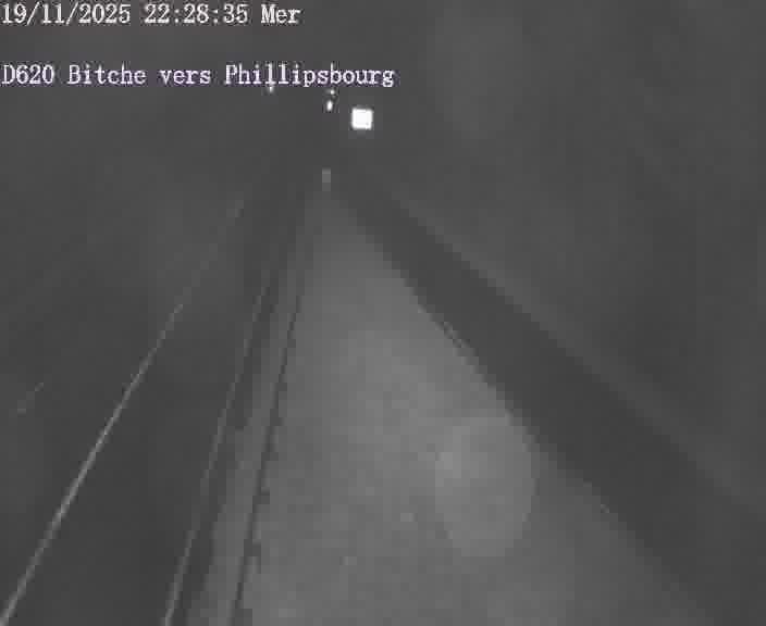 <h2>Webcam sur la D620, sur le contournement de Bitche. Vue orientée vers Philippsbourg</h2>
