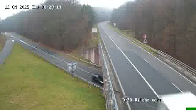 <h2>Webcam sur la D620, sur le contournement de Bitche. Vue orientée vers Sarreguemines</h2>