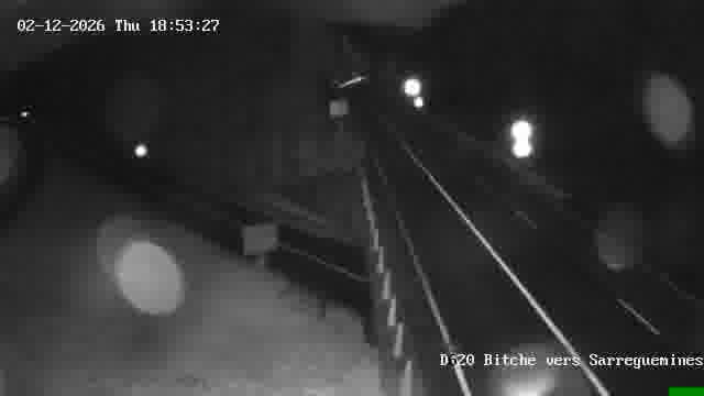 <h2>Webcam sur la D620, sur le contournement de Bitche. Vue orientée vers Sarreguemines</h2>