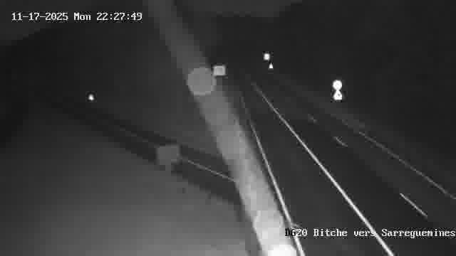 <h2>Webcam sur la D620, sur le contournement de Bitche. Vue orientée vers Sarreguemines</h2>