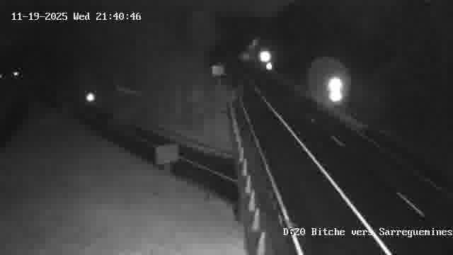 <h2>Webcam sur la D620, sur le contournement de Bitche. Vue orientée vers Sarreguemines</h2>