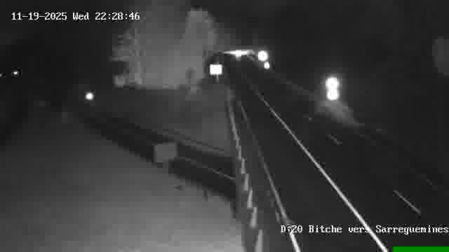 <h2>Webcam sur la D620, sur le contournement de Bitche. Vue orientée vers Sarreguemines</h2>