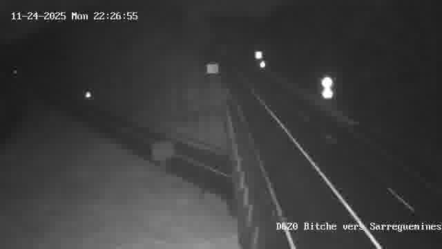 <h2>Webcam sur la D620, sur le contournement de Bitche. Vue orientée vers Sarreguemines</h2>