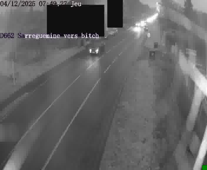 <h2>Dispositif d’observation sur D662 (France) à Sarreguemines, en direction de Bitche, offrant une visualisation fiable des conditions de circulation.</h2>