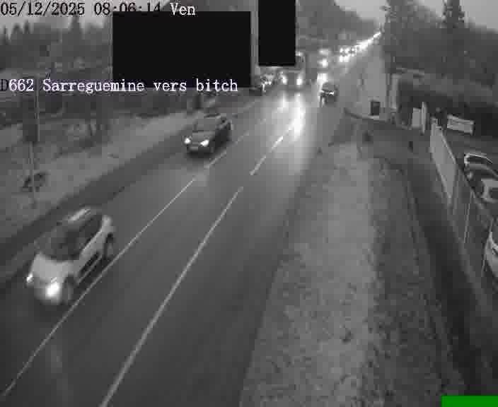 <h2>Dispositif d’observation sur D662 (France) à Sarreguemines, en direction de Bitche, offrant une visualisation fiable des conditions de circulation.</h2>