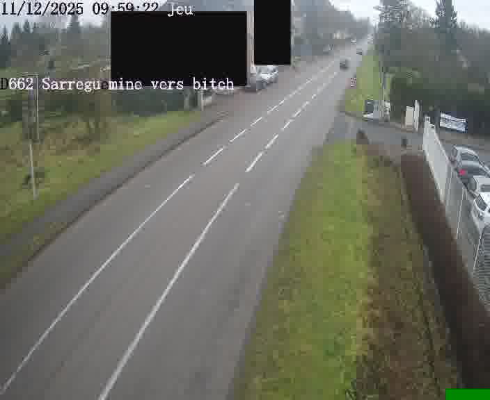 <h2>Dispositif d’observation sur D662 (France) à Sarreguemines, en direction de Bitche, offrant une visualisation fiable des conditions de circulation.</h2>