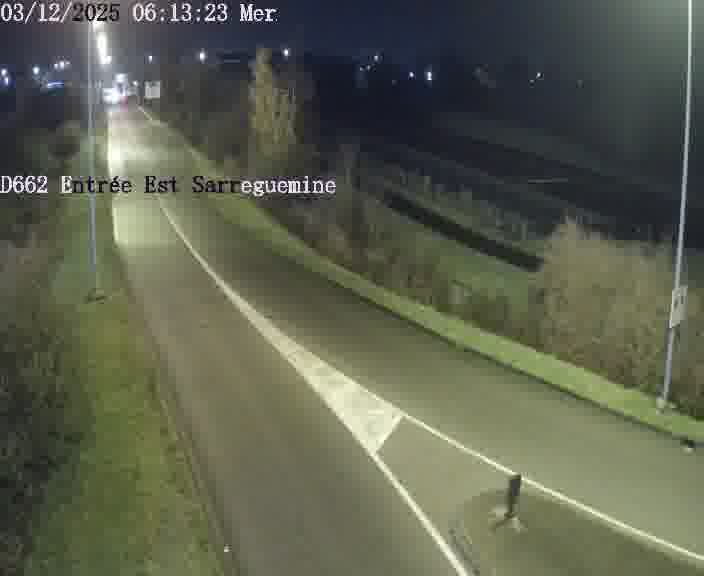 <h2>Point de vue trafic déployé sur D662 (France) à Sarreguemines, regardant vers Sarreguemines, aidant conducteurs et services à anticiper les flux.</h2>