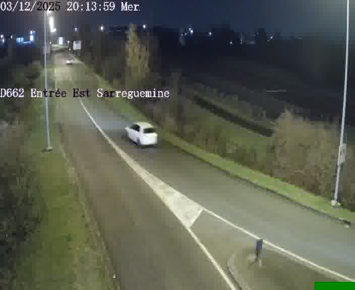 <h2>Point de vue trafic déployé sur D662 (France) à Sarreguemines, regardant vers Sarreguemines, aidant conducteurs et services à anticiper les flux.</h2>