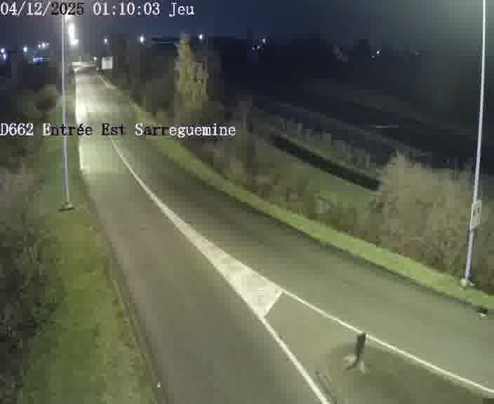 <h2>Point de vue trafic déployé sur D662 (France) à Sarreguemines, regardant vers Sarreguemines, aidant conducteurs et services à anticiper les flux.</h2>