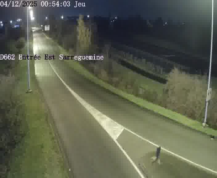 <h2>Point de vue trafic déployé sur D662 (France) à Sarreguemines, regardant vers Sarreguemines, aidant conducteurs et services à anticiper les flux.</h2>