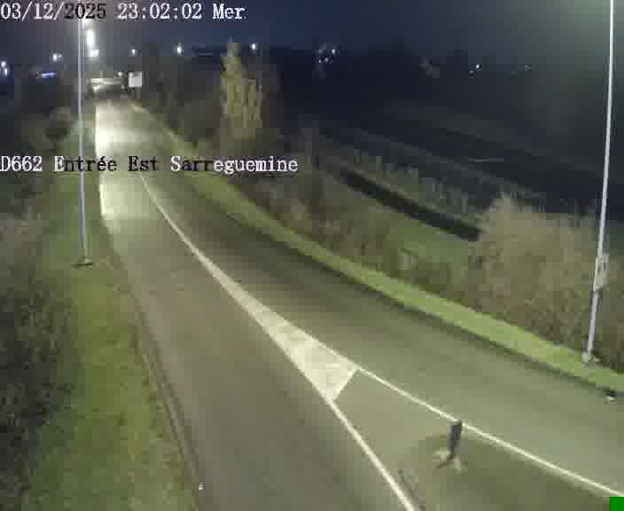<h2>Point de vue trafic déployé sur D662 (France) à Sarreguemines, regardant vers Sarreguemines, aidant conducteurs et services à anticiper les flux.</h2>