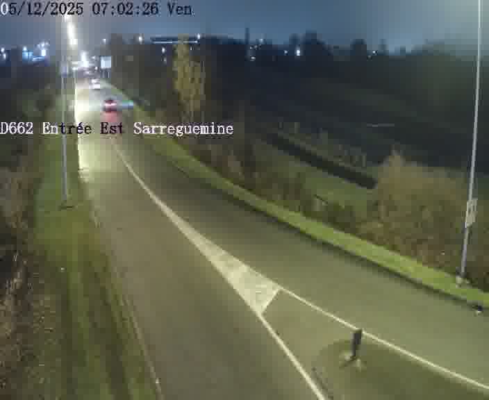 <h2>Point de vue trafic déployé sur D662 (France) à Sarreguemines, regardant vers Sarreguemines, aidant conducteurs et services à anticiper les flux.</h2>