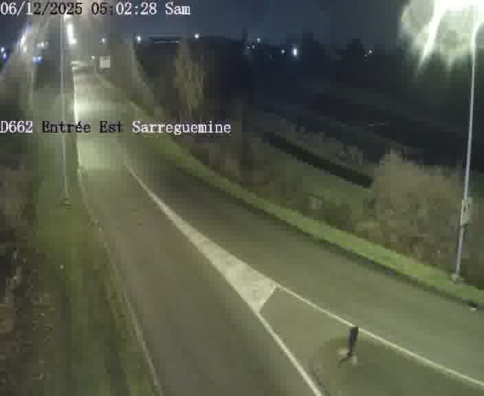 <h2>Point de vue trafic déployé sur D662 (France) à Sarreguemines, regardant vers Sarreguemines, aidant conducteurs et services à anticiper les flux.</h2>