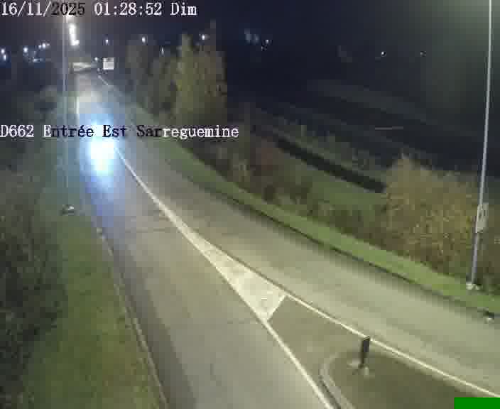 <h2>Point de vue trafic déployé sur D662 (France) à Sarreguemines, regardant vers Sarreguemines, aidant conducteurs et services à anticiper les flux.</h2>