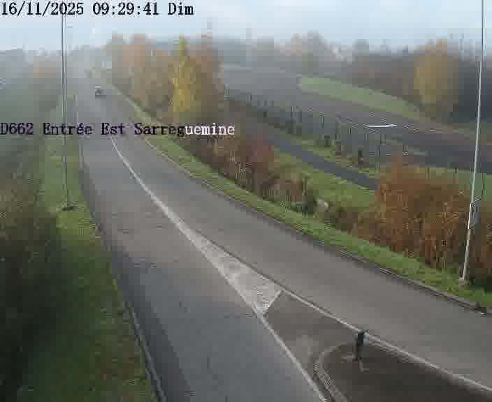 <h2>Point de vue trafic déployé sur D662 (France) à Sarreguemines, regardant vers Sarreguemines, aidant conducteurs et services à anticiper les flux.</h2>