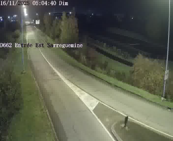<h2>Point de vue trafic déployé sur D662 (France) à Sarreguemines, regardant vers Sarreguemines, aidant conducteurs et services à anticiper les flux.</h2>