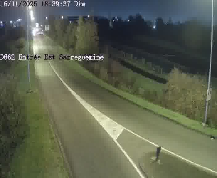 <h2>Point de vue trafic déployé sur D662 (France) à Sarreguemines, regardant vers Sarreguemines, aidant conducteurs et services à anticiper les flux.</h2>