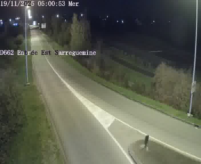 <h2>Point de vue trafic déployé sur D662 (France) à Sarreguemines, regardant vers Sarreguemines, aidant conducteurs et services à anticiper les flux.</h2>