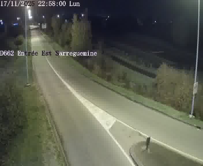 <h2>Point de vue trafic déployé sur D662 (France) à Sarreguemines, regardant vers Sarreguemines, aidant conducteurs et services à anticiper les flux.</h2>