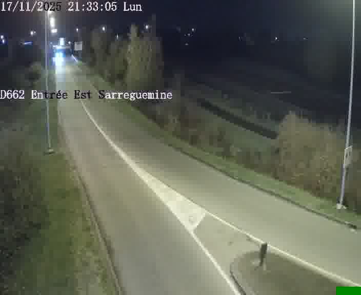 <h2>Point de vue trafic déployé sur D662 (France) à Sarreguemines, regardant vers Sarreguemines, aidant conducteurs et services à anticiper les flux.</h2>