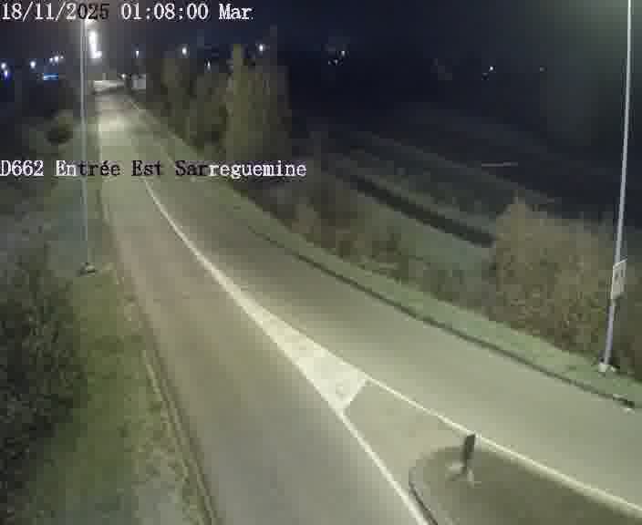 <h2>Point de vue trafic déployé sur D662 (France) à Sarreguemines, regardant vers Sarreguemines, aidant conducteurs et services à anticiper les flux.</h2>