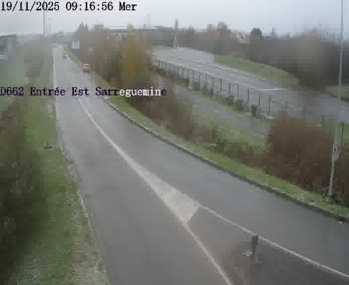 <h2>Point de vue trafic déployé sur D662 (France) à Sarreguemines, regardant vers Sarreguemines, aidant conducteurs et services à anticiper les flux.</h2>