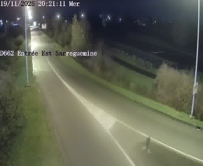 <h2>Point de vue trafic déployé sur D662 (France) à Sarreguemines, regardant vers Sarreguemines, aidant conducteurs et services à anticiper les flux.</h2>