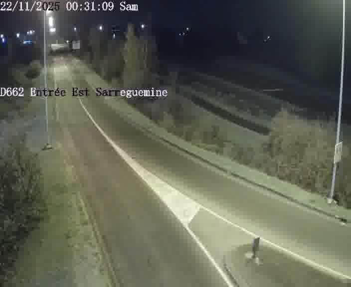 <h2>Point de vue trafic déployé sur D662 (France) à Sarreguemines, regardant vers Sarreguemines, aidant conducteurs et services à anticiper les flux.</h2>