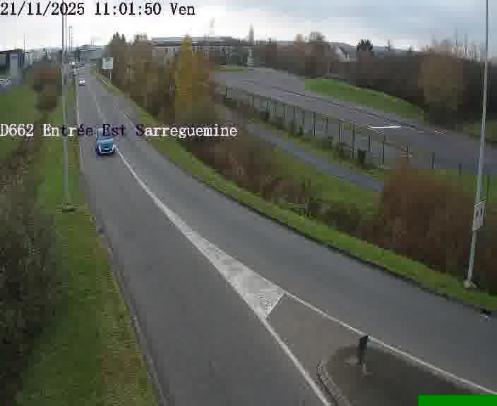 <h2>Point de vue trafic déployé sur D662 (France) à Sarreguemines, regardant vers Sarreguemines, aidant conducteurs et services à anticiper les flux.</h2>