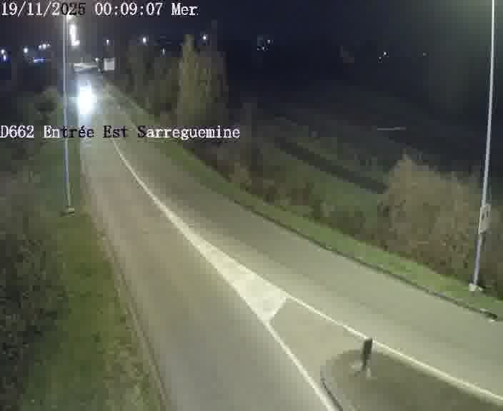 <h2>Point de vue trafic déployé sur D662 (France) à Sarreguemines, regardant vers Sarreguemines, aidant conducteurs et services à anticiper les flux.</h2>