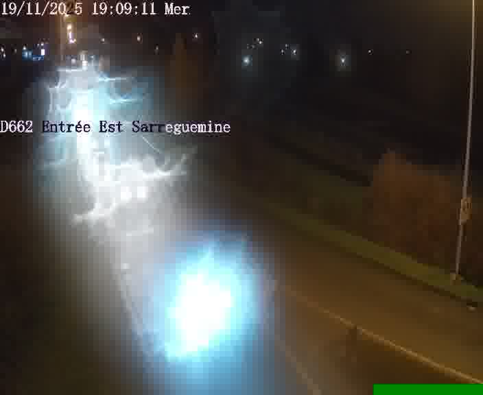 <h2>Point de vue trafic déployé sur D662 (France) à Sarreguemines, regardant vers Sarreguemines, aidant conducteurs et services à anticiper les flux.</h2>