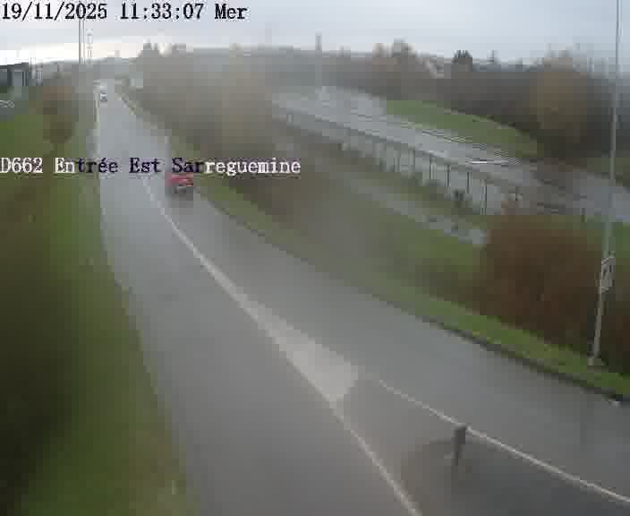 <h2>Point de vue trafic déployé sur D662 (France) à Sarreguemines, regardant vers Sarreguemines, aidant conducteurs et services à anticiper les flux.</h2>