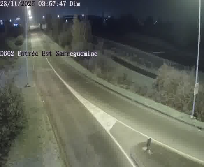 <h2>Point de vue trafic déployé sur D662 (France) à Sarreguemines, regardant vers Sarreguemines, aidant conducteurs et services à anticiper les flux.</h2>
