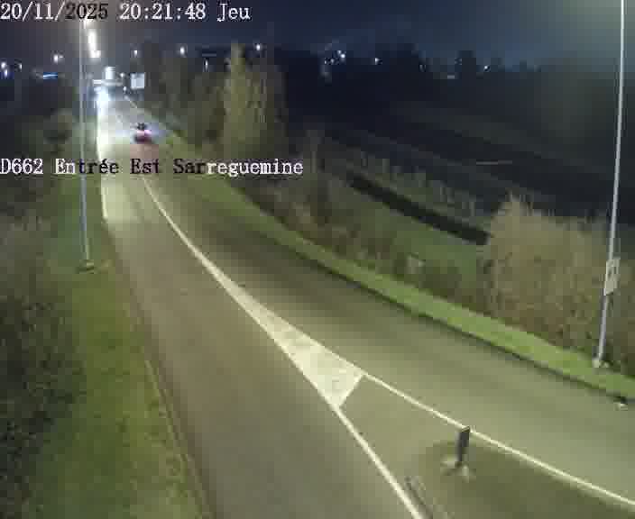 <h2>Point de vue trafic déployé sur D662 (France) à Sarreguemines, regardant vers Sarreguemines, aidant conducteurs et services à anticiper les flux.</h2>