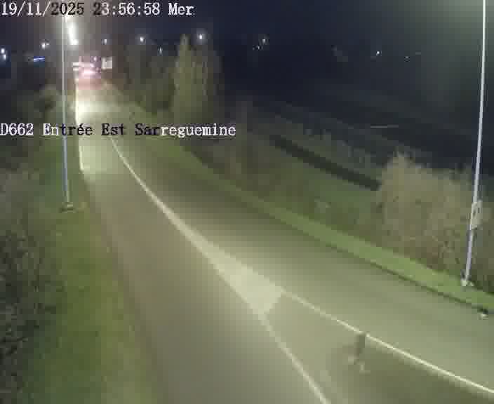 <h2>Point de vue trafic déployé sur D662 (France) à Sarreguemines, regardant vers Sarreguemines, aidant conducteurs et services à anticiper les flux.</h2>