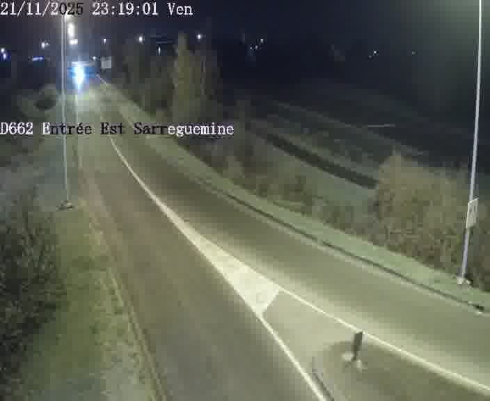 <h2>Point de vue trafic déployé sur D662 (France) à Sarreguemines, regardant vers Sarreguemines, aidant conducteurs et services à anticiper les flux.</h2>
