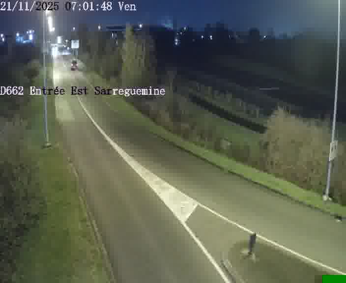<h2>Point de vue trafic déployé sur D662 (France) à Sarreguemines, regardant vers Sarreguemines, aidant conducteurs et services à anticiper les flux.</h2>