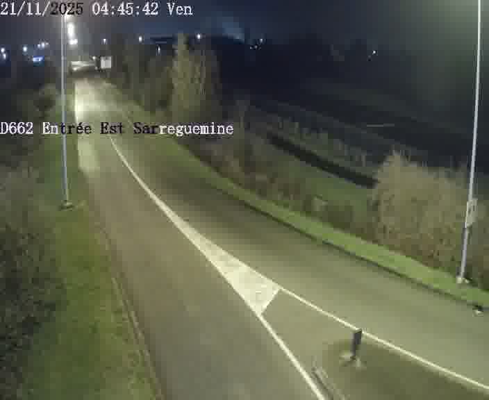 <h2>Point de vue trafic déployé sur D662 (France) à Sarreguemines, regardant vers Sarreguemines, aidant conducteurs et services à anticiper les flux.</h2>