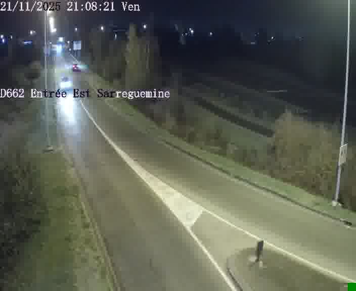 <h2>Point de vue trafic déployé sur D662 (France) à Sarreguemines, regardant vers Sarreguemines, aidant conducteurs et services à anticiper les flux.</h2>